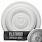 Ekena Millwork Niobe Ceiling Medallion (Fits Canopies up to 8 5/8"), Hand-Painted Platinum, 18"OD x 1 1/2"P CM18NIPLS - alternate 1